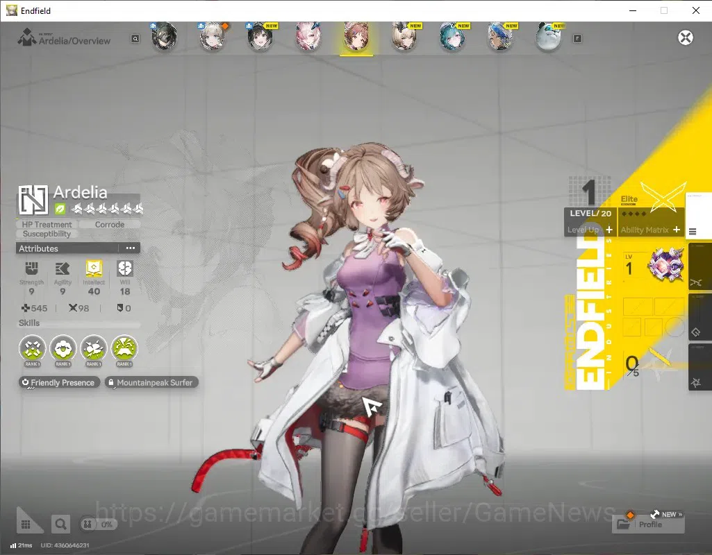 Arknights: Endfield Accounts ASIA | Starter with Selector OP | Mi Fu+Sign | Lv. image 4