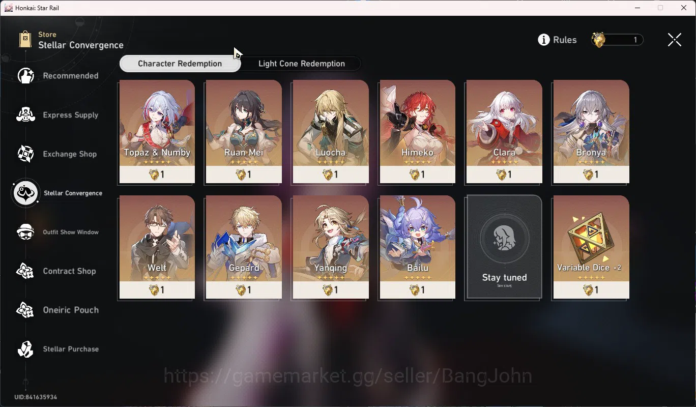 Honkai Star Rail Accounts ASIA TL63|Cyrene E2+Sign|Evernight+Sign|Phainon|Da image 14