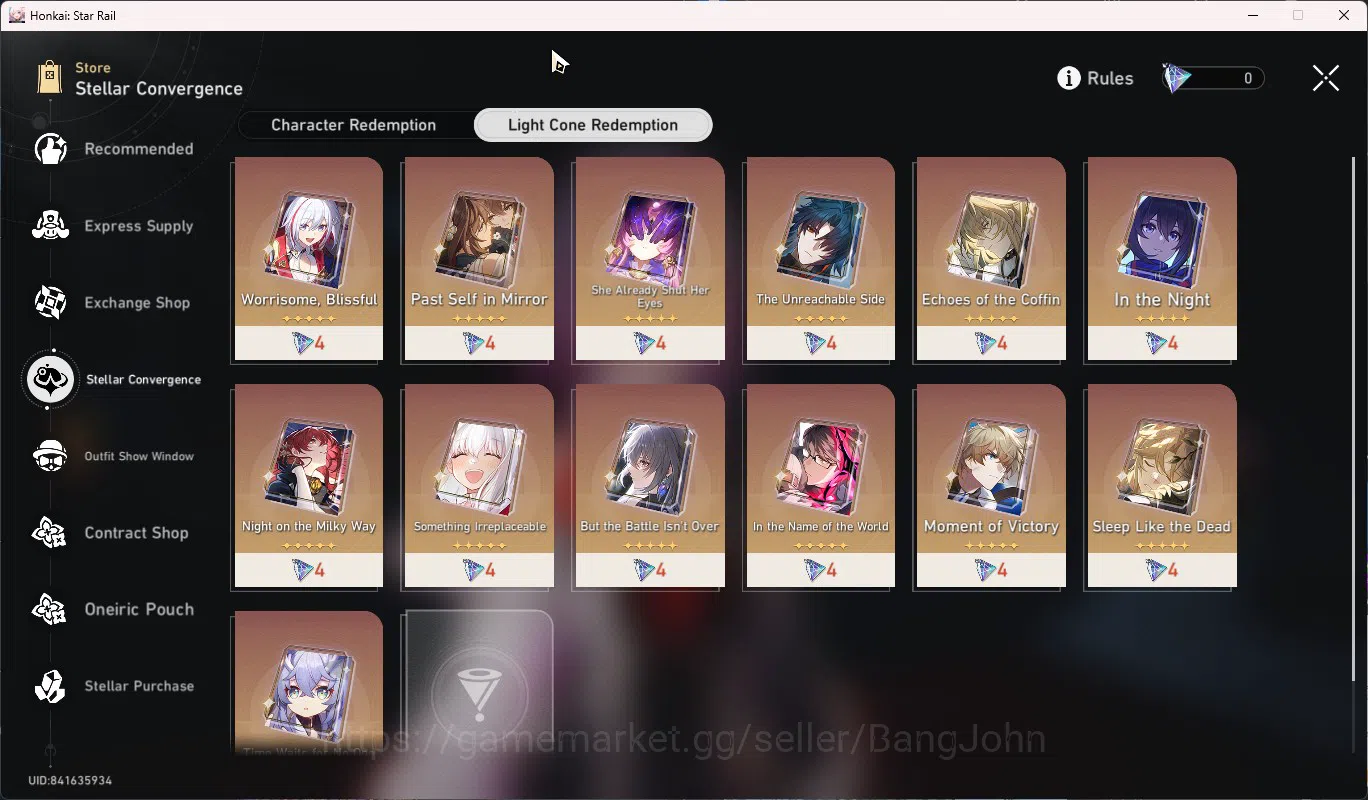 Honkai Star Rail Accounts ASIA TL63|Cyrene E2+Sign|Evernight+Sign|Phainon|Da image 15