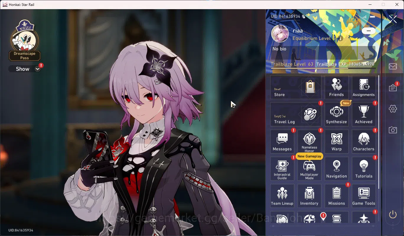 Honkai Star Rail Accounts ASIA TL63|Cyrene E2+Sign|Evernight+Sign|Phainon|Da image 18