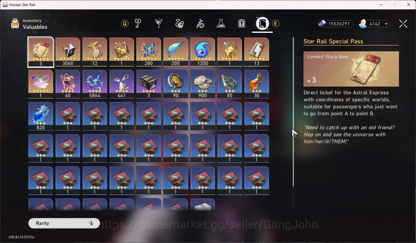 Honkai Star Rail Accounts ASIA TL63|Cyrene E2+Sign|Evernight+Sign|Phainon|Da image 6