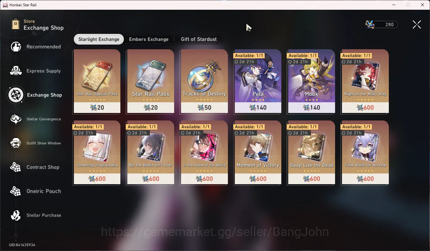 Honkai Star Rail Accounts ASIA TL63|Cyrene E2+Sign|Evernight+Sign|Phainon|Da image 9