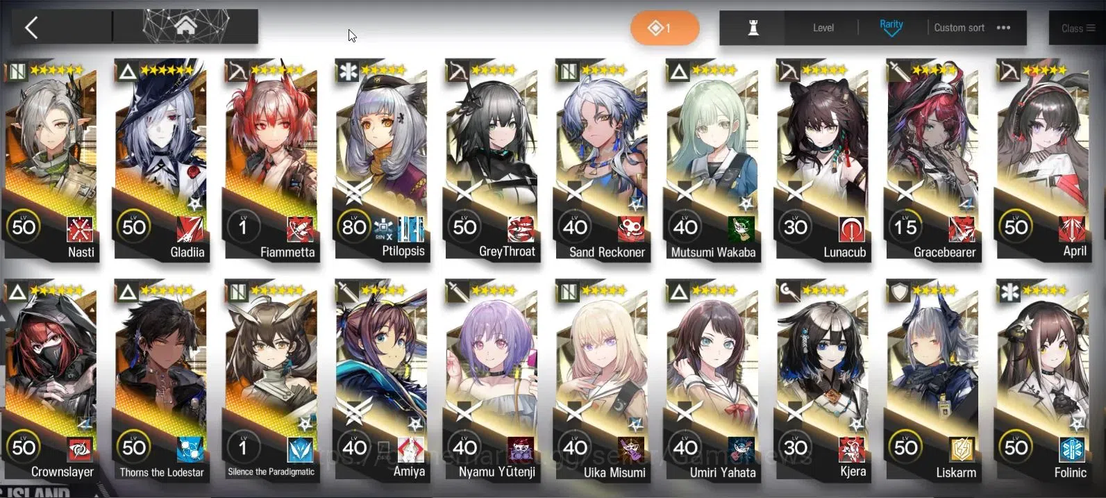 Arknights Accounts High-End Lv 83|382 OP 28 Skin|85K Oru|8 Limited+Collab AVE|Wisadel,Silverash,Pramanix,Blaze,Siege,Thorn 5