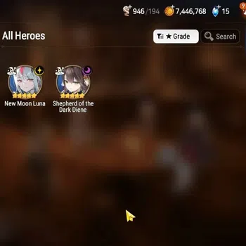 Epic Seven Accounts Starter GLOBAL UnVerif|New Era|2 ML(Sheperd Dark Diene,NM Luna)+Estele,Ruiza,Etc|Abys Floor 53|800