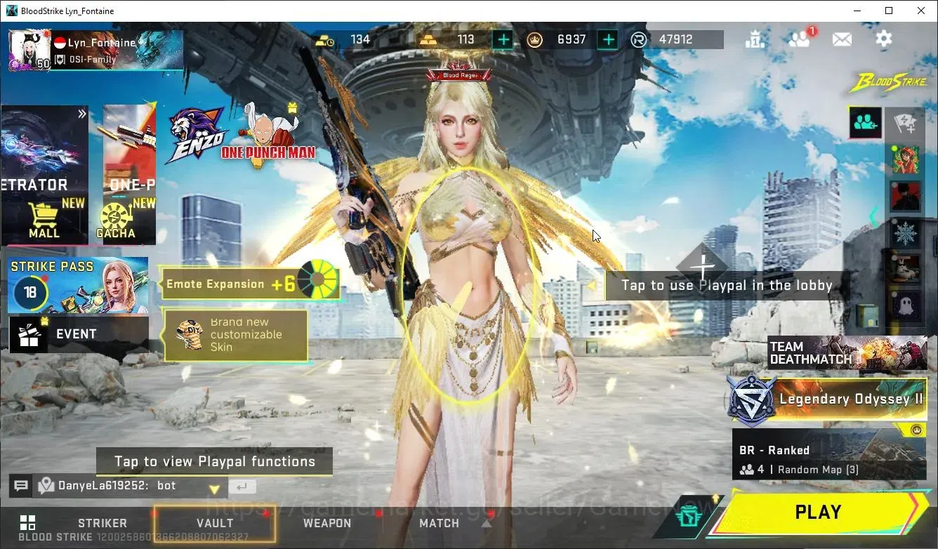 Blood Strike Accounts ASIA|ETERNAL Emma-Luxie,DeAgle+COLLABS 7DS Melioda image 1