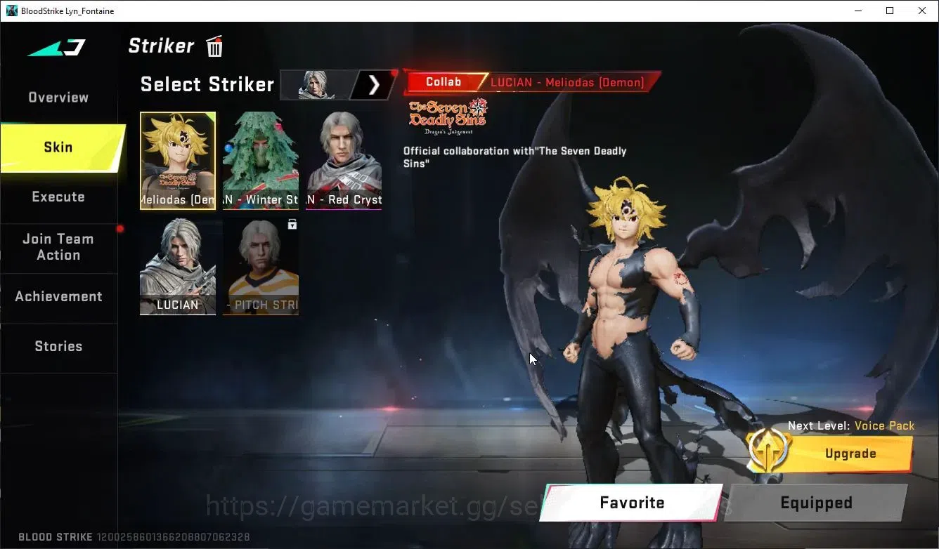 Blood Strike Accounts ASIA|ETERNAL Emma-Luxie,DeAgle+COLLABS 7DS Melioda image 5