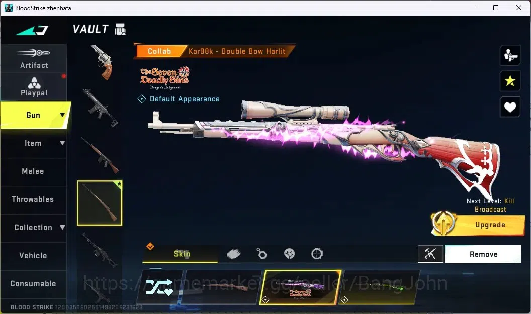 Blood Strike Accounts ASIA | 3 7DS GUN: AK47,Kar98k,QBZ95|AOT KAG-6|3 UL image 7