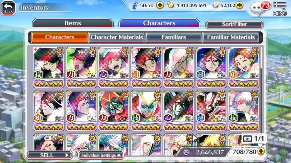 Bleach: Brave Souls Accounts Starter [GLOBAL]52K Orb|Ichigo DreamTeam,New Ichigo,TYBW26 Yukio,Riruka,10th Anniv 10