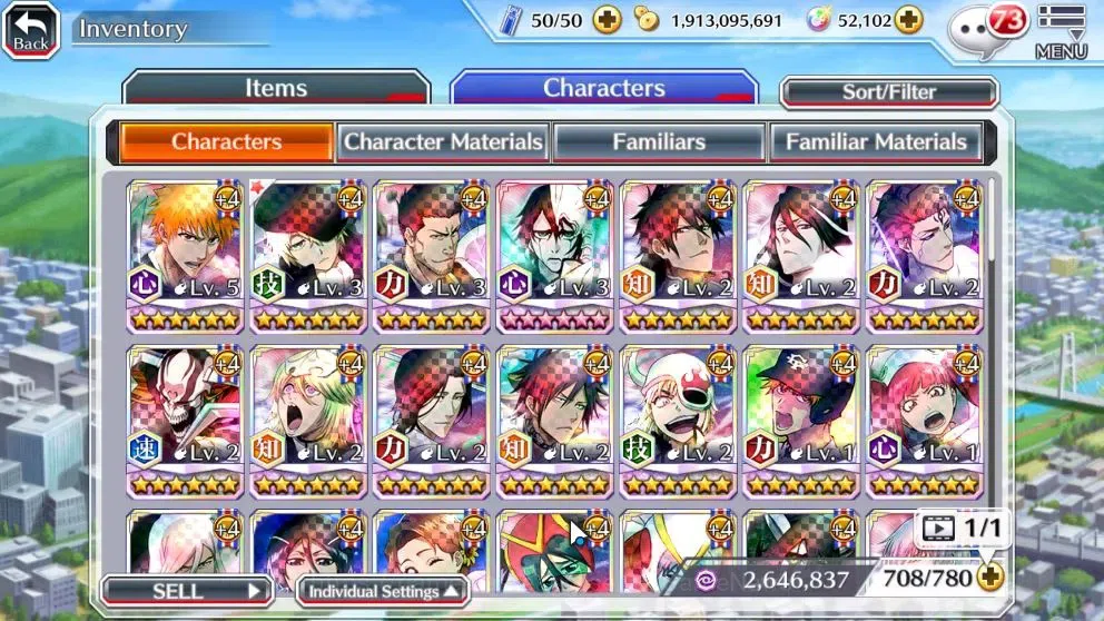 Bleach: Brave Souls Accounts Starter [GLOBAL]52K Orb|Ichigo DreamTeam,New Ichigo,TYBW26 Yukio,Riruka,10th Anniv 11