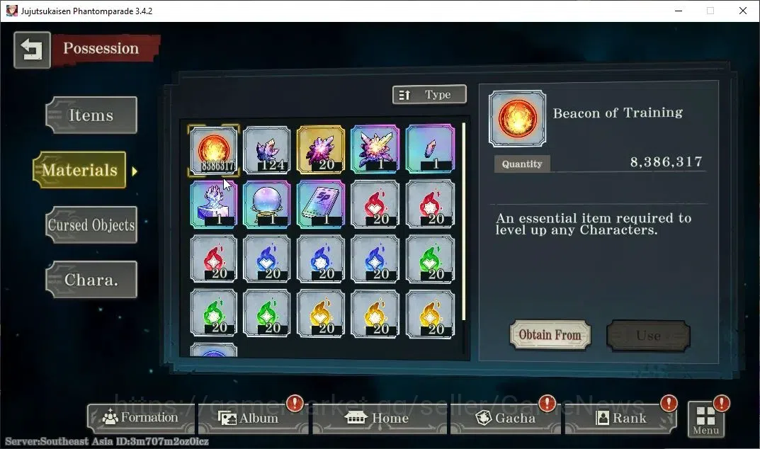Jujutsu Kaisen: Phantom Parade Accounts SEA |PR 8|4,9K Cube|12 SSR 2 Limited|Executioner Y image 11