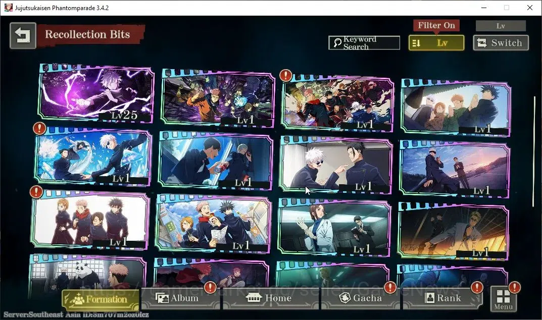 Jujutsu Kaisen: Phantom Parade Accounts SEA |PR 8|4,9K Cube|12 SSR 2 Limited|Executioner Y image 5