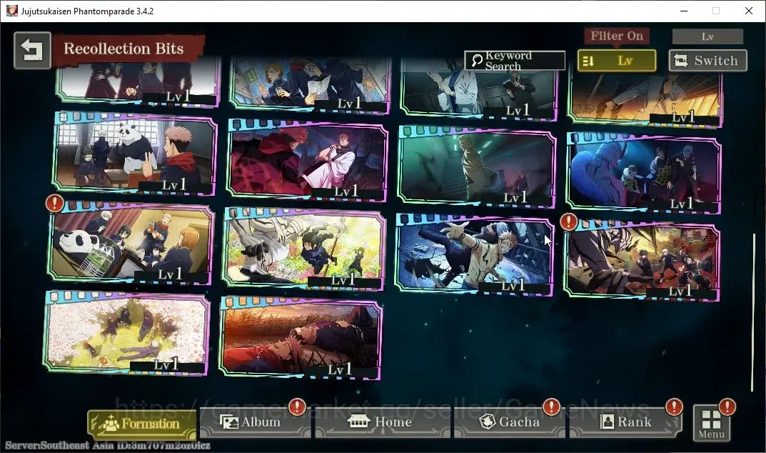Jujutsu Kaisen: Phantom Parade Accounts SEA |PR 8|4,9K Cube|12 SSR 2 Limited|Executioner Y image 6