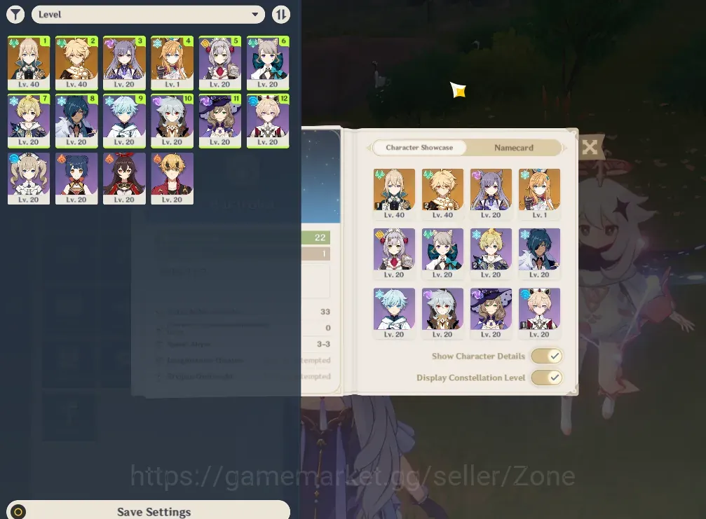 Genshin Impact Accounts Starter ASIA|AR22|1 LIMIT:Escoffier|2 1