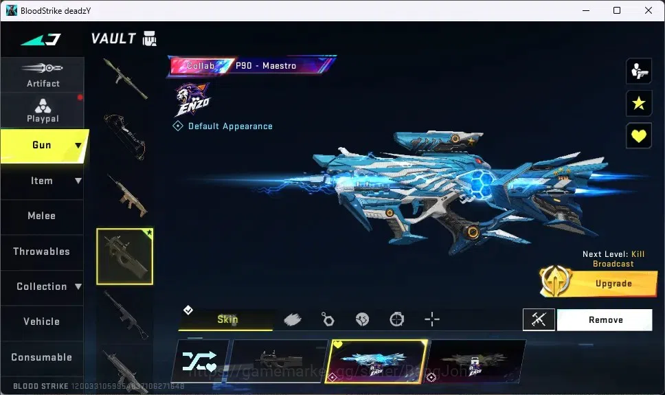 Blood Strike Accounts ASIA | ENZO P90-Maestro | 3 Legendary Guns: 2 KAG  image 2