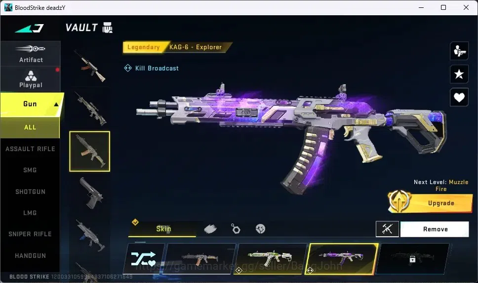 Blood Strike Accounts ASIA | ENZO P90-Maestro | 3 Legendary Guns: 2 KAG  image 4