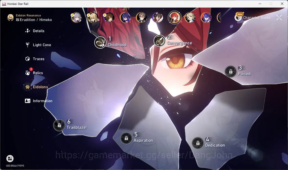 Honkai Star Rail Accounts Others ASIA|TL 70|14 Limit|Ashveil,Yao Guang,Cerydra,Anaxa,Blade,Seele,Acheron,DR.Ratio,etc| Check 4