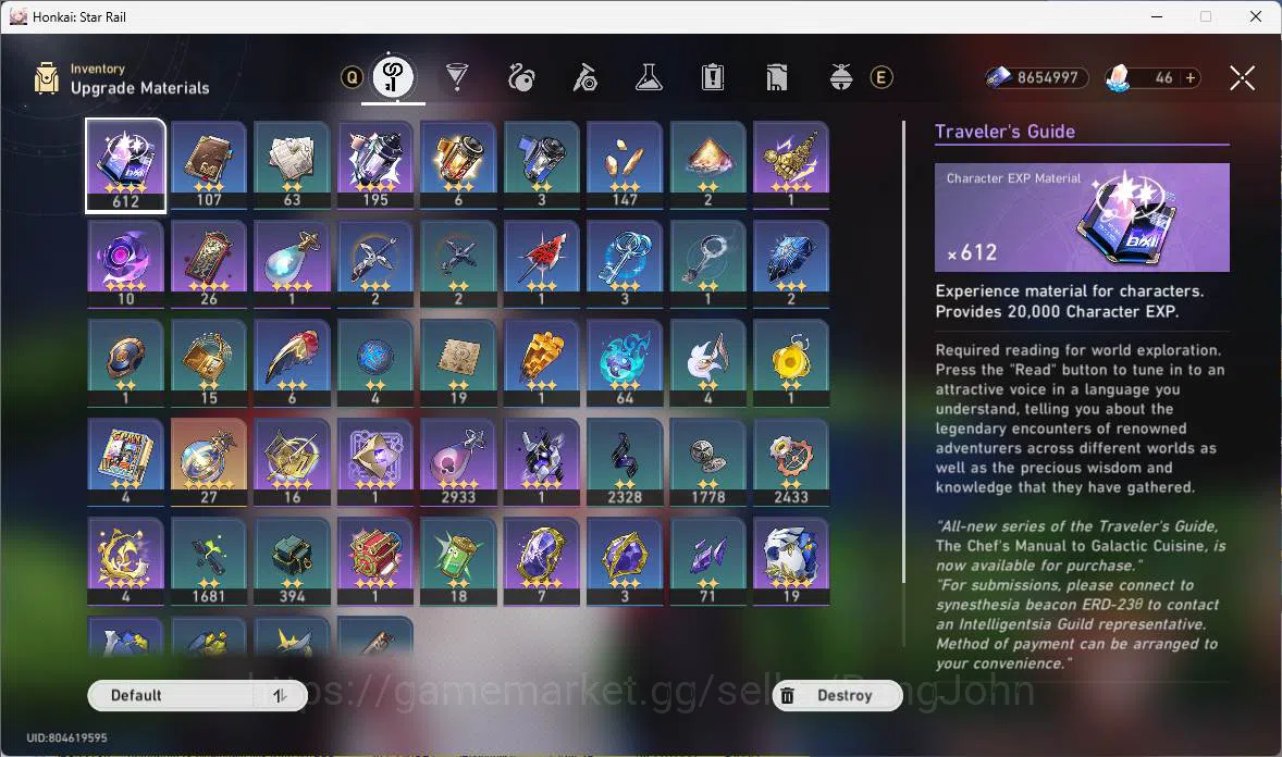 Honkai Star Rail Accounts Others ASIA|TL 70|14 Limit|Ashveil,Yao Guang,Cerydra,Anaxa,Blade,Seele,Acheron,DR.Ratio,etc| Check 5