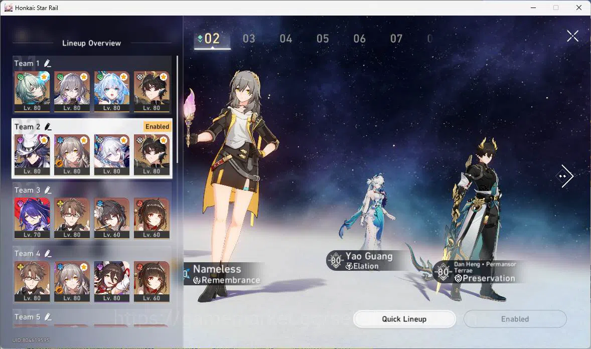 Honkai Star Rail Accounts Others ASIA|TL 70|14 Limit|Ashveil,Yao Guang,Cerydra,Anaxa,Blade,Seele,Acheron,DR.Ratio,etc| Check 8