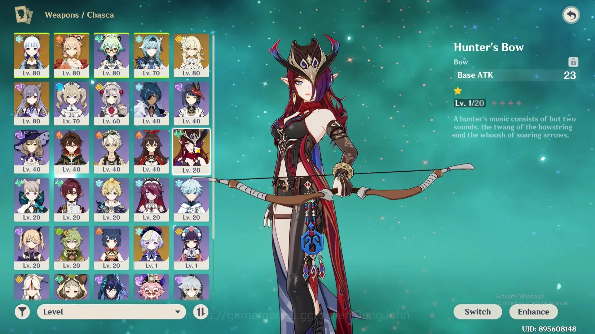 Genshin Impact Accounts Asia | 6(*5Char) Ayaka,Eula,Yoimiya,Chasca,Keqing, image 7