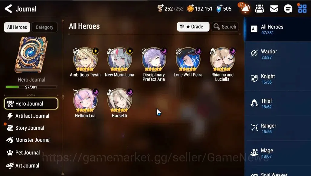 Epic Seven Accounts GLOBAL Unverif|NewEra|7 ML(Rhinna&Luciella,NM Luna image 4