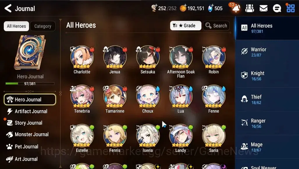 Epic Seven Accounts GLOBAL Unverif|NewEra|7 ML(Rhinna&Luciella,NM Luna image 5