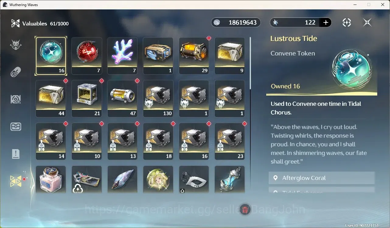 Wuthering Waves Accounts Starter SEA|UL 49|Rank 5|4 Char Limited[Shorekeeper, Lucilla,Yangyang:Xuanling]+Sign,Rebecca|Mc 12