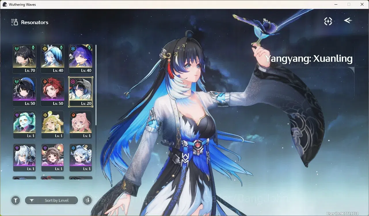 Wuthering Waves Accounts Starter SEA|UL 49|Rank 5|4 Char Limited[Shorekeeper, Lucilla,Yangyang:Xuanling]+Sign,Rebecca|Mc 2