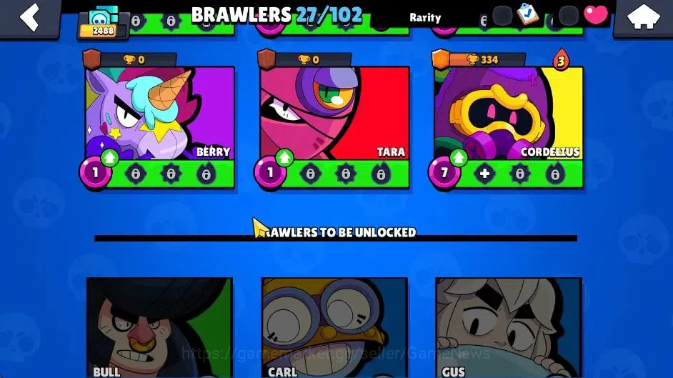 Brawl Stars Accounts 2488 Trophy|7,8K Bling|27 Brawlers 4 Max Lvl [Shel image 11