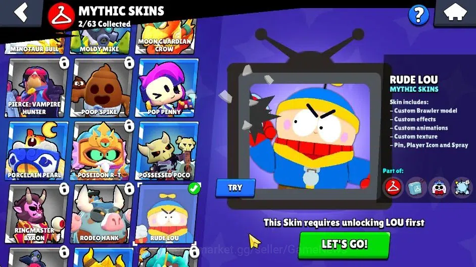 Brawl Stars Accounts 2488 Trophy|7,8K Bling|27 Brawlers 4 Max Lvl [Shel image 14