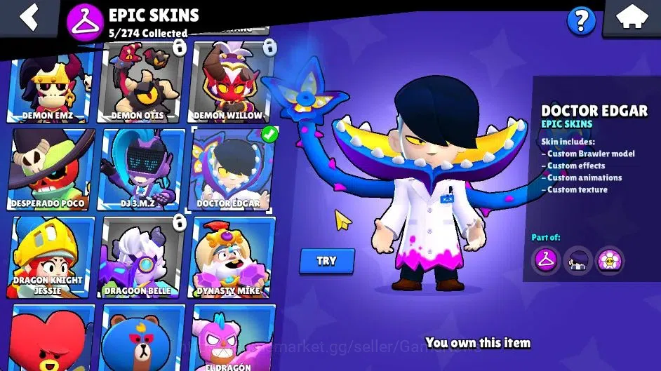 Brawl Stars Accounts 2488 Trophy|7,8K Bling|27 Brawlers 4 Max Lvl [Shel image 15