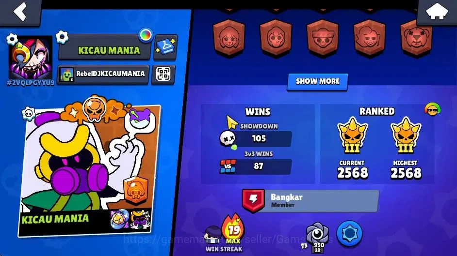 Brawl Stars Accounts 2488 Trophy|7,8K Bling|27 Brawlers 4 Max Lvl [Shel image 3