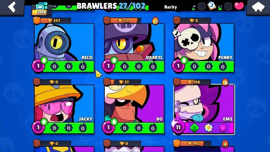 Brawl Stars Accounts 2488 Trophy|7,8K Bling|27 Brawlers 4 Max Lvl [Shel image 9