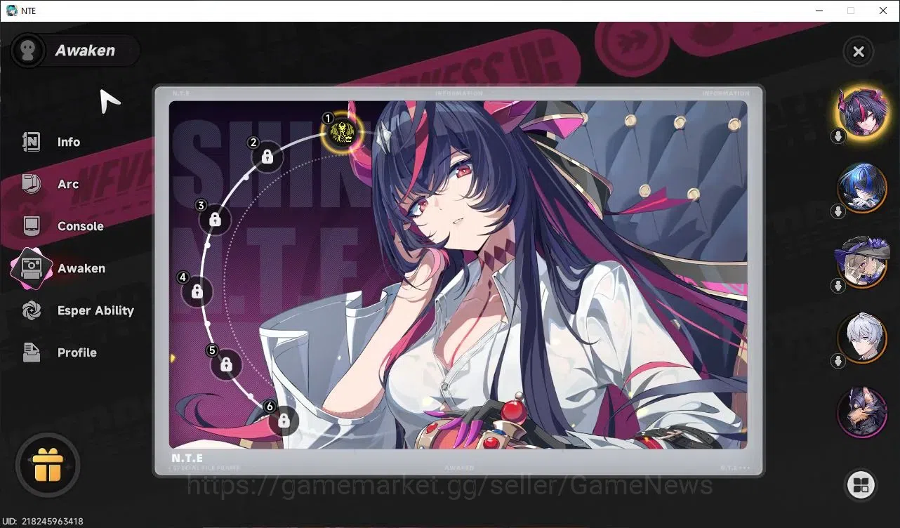 Neverness to Everness Accounts GLOBAL SEA|HL 3|3 S-Class 1 Limited [Shinku A1],(Daffodill,Jiuyuan)+Sign|+1 4