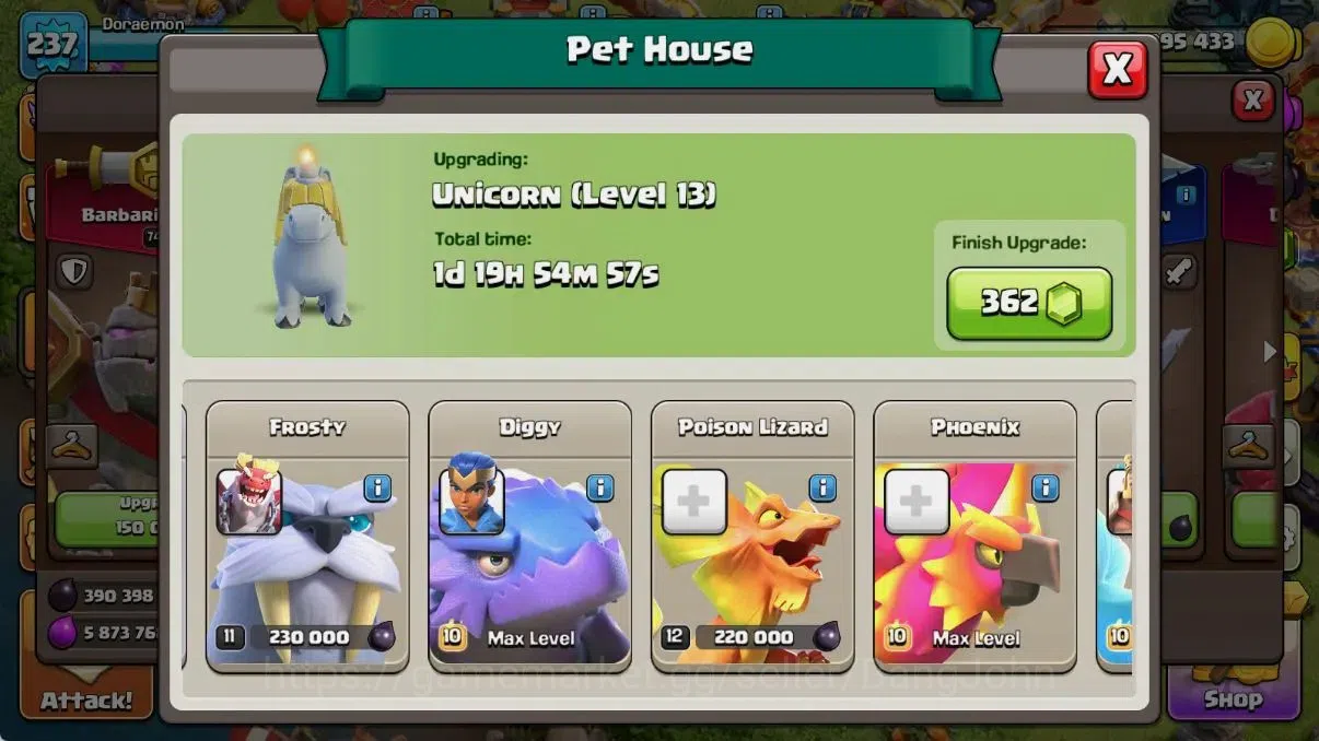 Clash of Clans Accounts Global | TH 18|BH 10|2 Gold Skins|LVL 237|HH 11|BK image 11