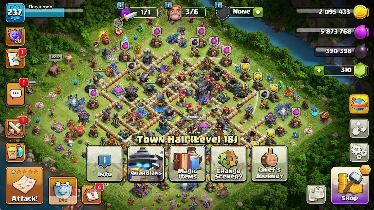 Clash of Clans Accounts Global | TH 18|BH 10|2 Gold Skins|LVL 237|HH 11|BK image 2