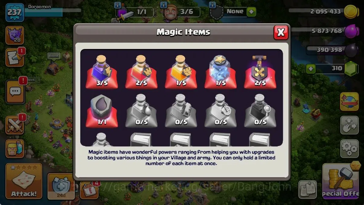 Clash of Clans Accounts Global | TH 18|BH 10|2 Gold Skins|LVL 237|HH 11|BK image 3