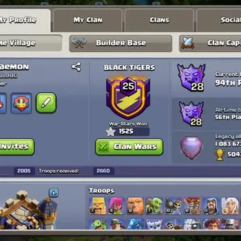 Clash of Clans High-End Global | TH 18|BH 10|2 Gold Skins|LVL 237|HH 11|BK image 1