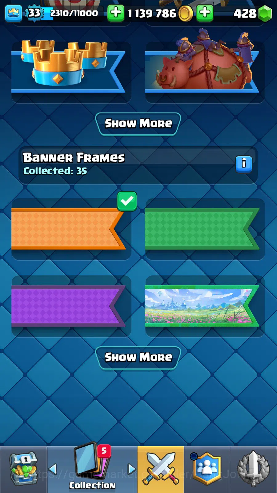 Clash Royale Accounts Lv 33|Trophy 7011|KTL 11|Limited Skin|Card 118|2 H image 19