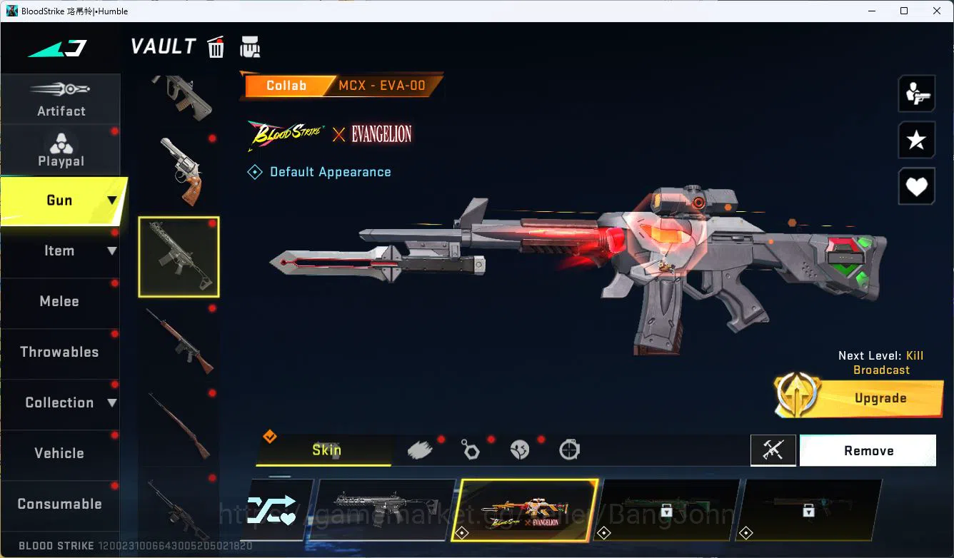 Blood Strike Accounts ASIA|ETERNAL=ZERO,MP5(LVL3)|COLAB=MCX,SCAR|LIMITED image 11
