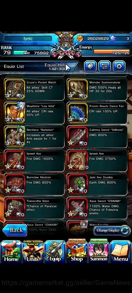 Grand Summoners Accounts Global|Rank 79|18 Ascend+10 TW|[Inumuta,Sayaka,S M image 14