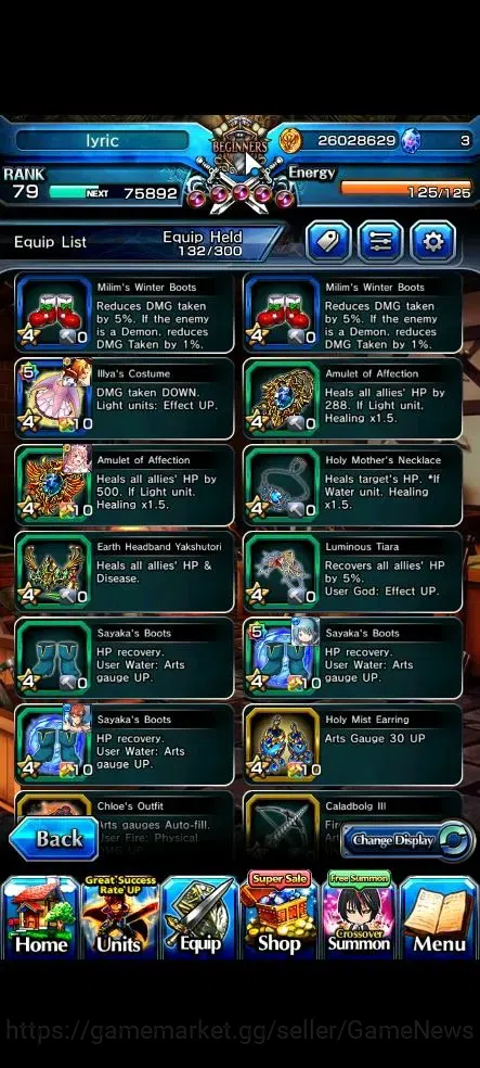 Grand Summoners Accounts Global|Rank 79|18 Ascend+10 TW|[Inumuta,Sayaka,S M image 16