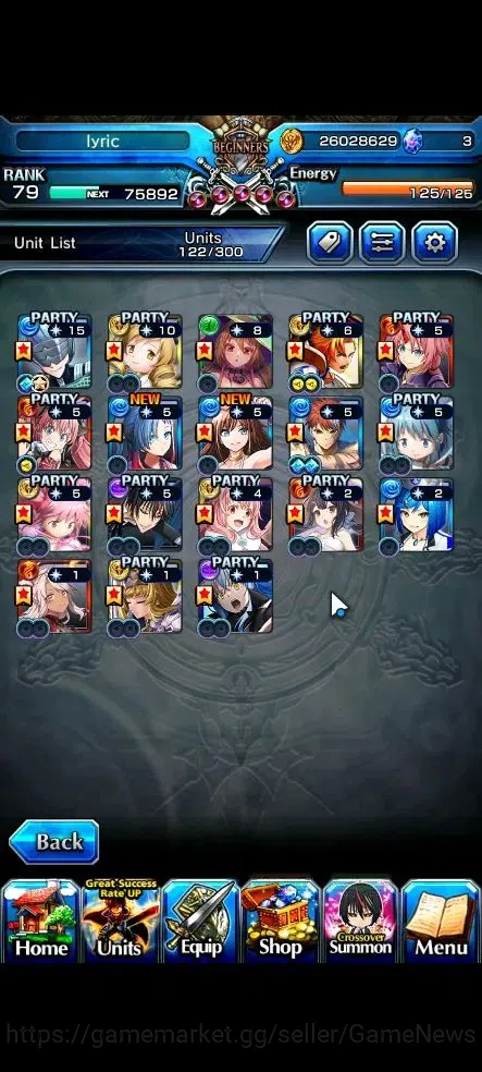Grand Summoners Accounts Global|Rank 79|18 Ascend+10 TW|[Inumuta,Sayaka,S M image 4