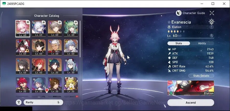 Honkai Star Rail Accounts Asia|TL 42|1,9K SJ|9 Limited|Yao Guang+Sign,Evanes image 4