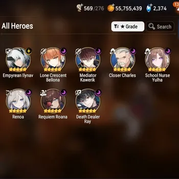 Epic Seven Accounts High-End Global UnVerif|8 ML(School NYulha,Lone Bellona,Empy Ilynav,etc)+Full