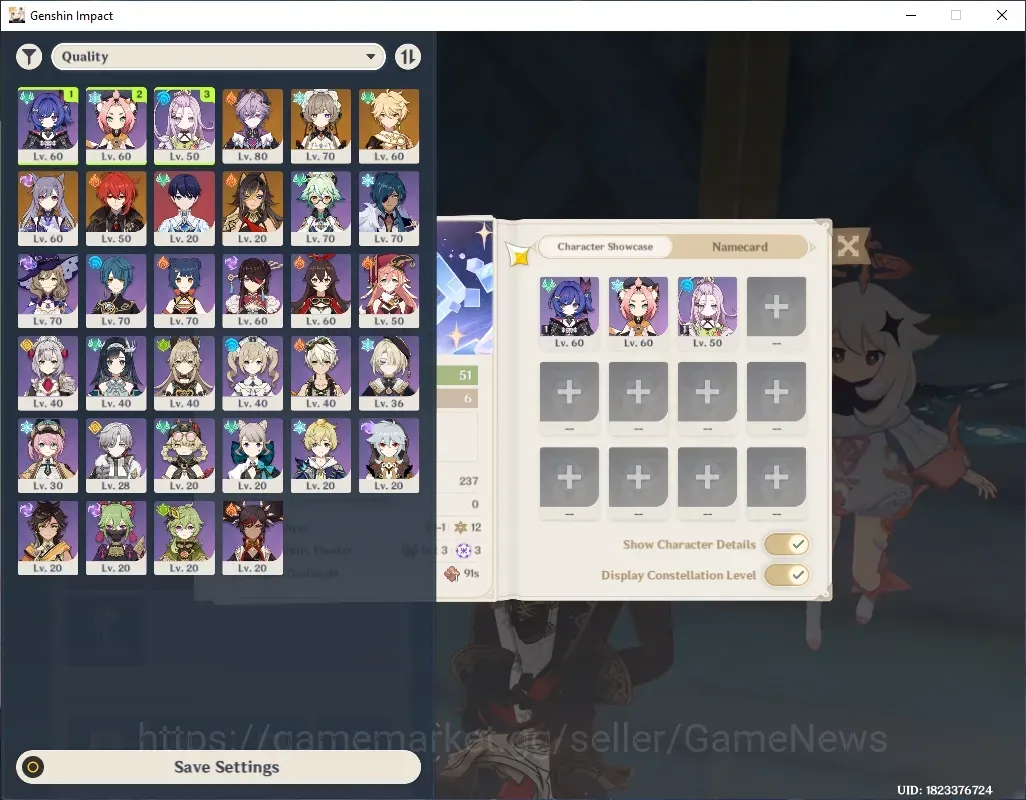 Genshin Impact Accounts Others ASIA|AR 51|2 Limited + 3 Standard|Durin,Sandrone|Keqing,Dehya,Diluc|Male MC|Take Mail|Check 1
