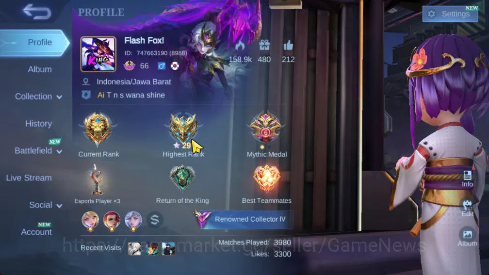 Mobile Legends: Bang Bang Accounts Hero 109|Skin 217|CC[Jawhead,Natalia],Star Lesley, image 2