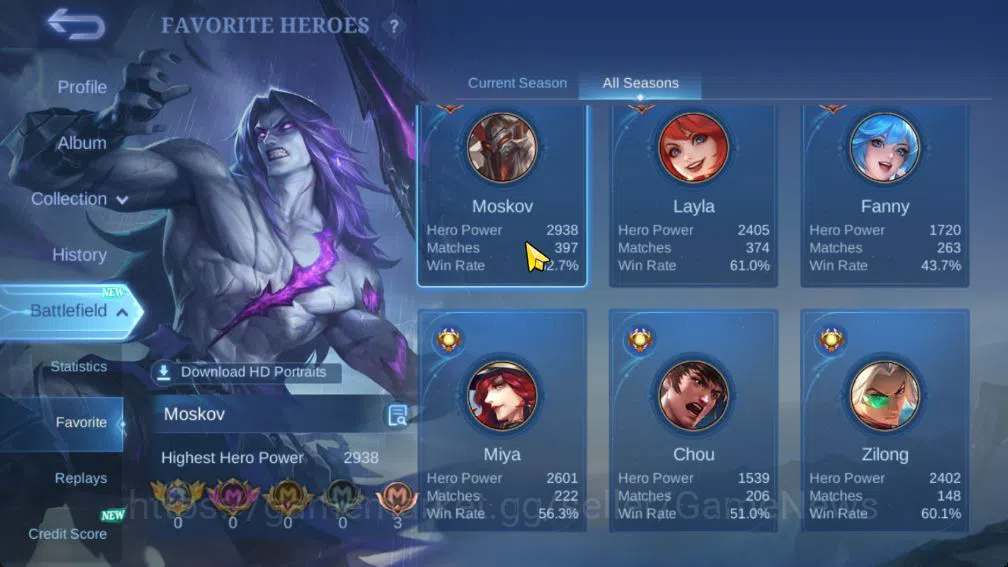 Mobile Legends: Bang Bang Accounts Hero 109|Skin 217|CC[Jawhead,Natalia],Star Lesley, image 5