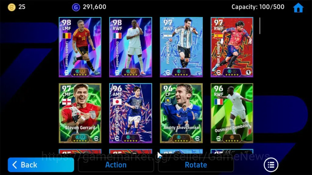 eFootball Accounts Legends & Iconic Players Android|Epic Gerrard,Andriy S,ShowTime ICv3 Leandro Trossard,Ousmane 4