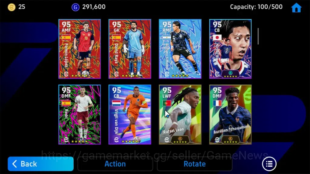 eFootball Accounts Legends & Iconic Players Android|Epic Gerrard,Andriy S,ShowTime ICv3 Leandro Trossard,Ousmane 5