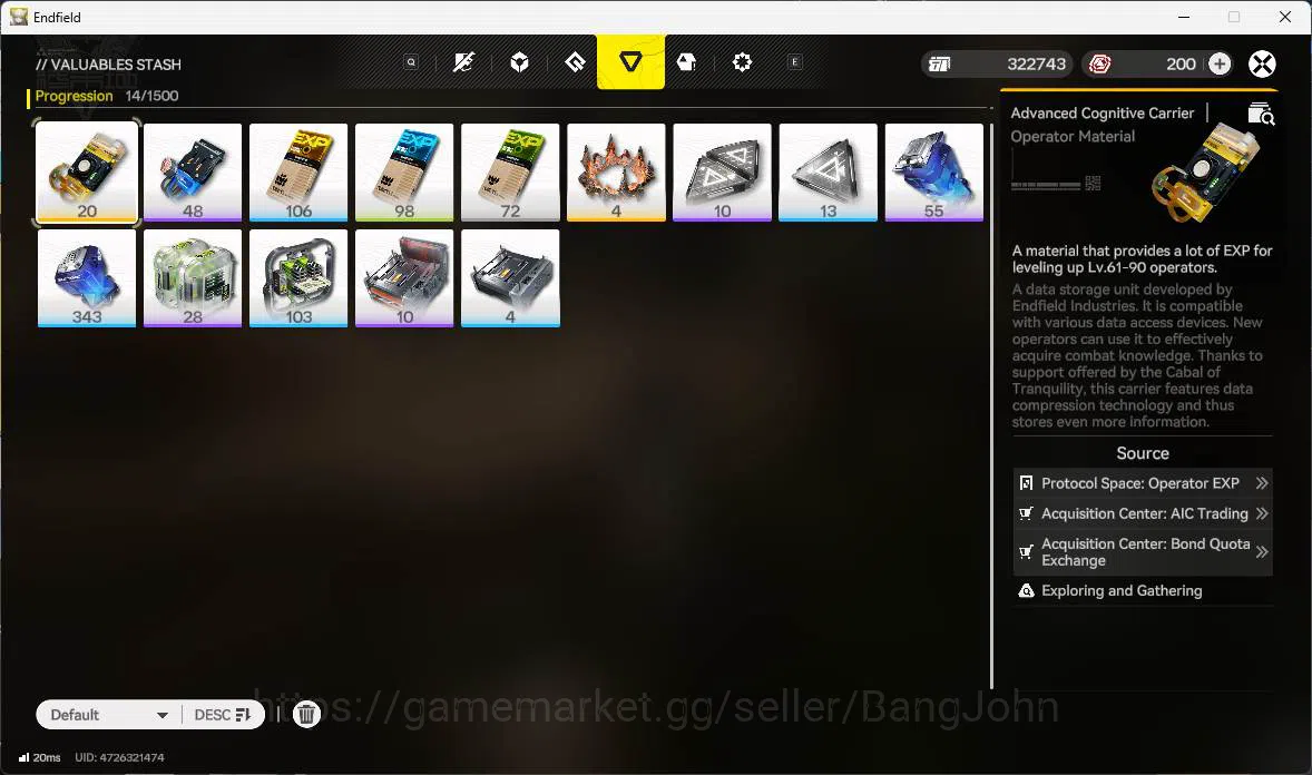 Arknights: Endfield Accounts ASIA, starter, TANGtang, Ardelia, WP 6S 2 more det image 13